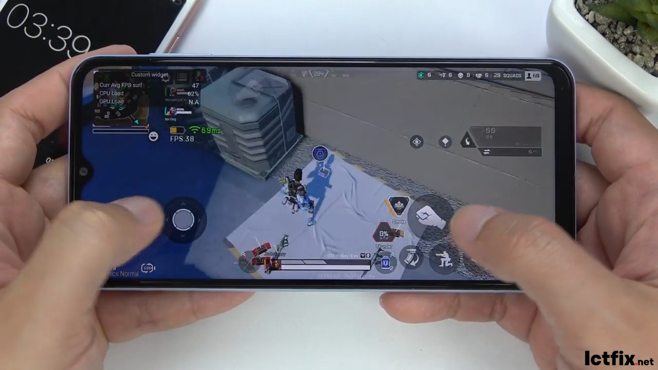 Samsung A23 5G Apex Legends Mobile Gaming test