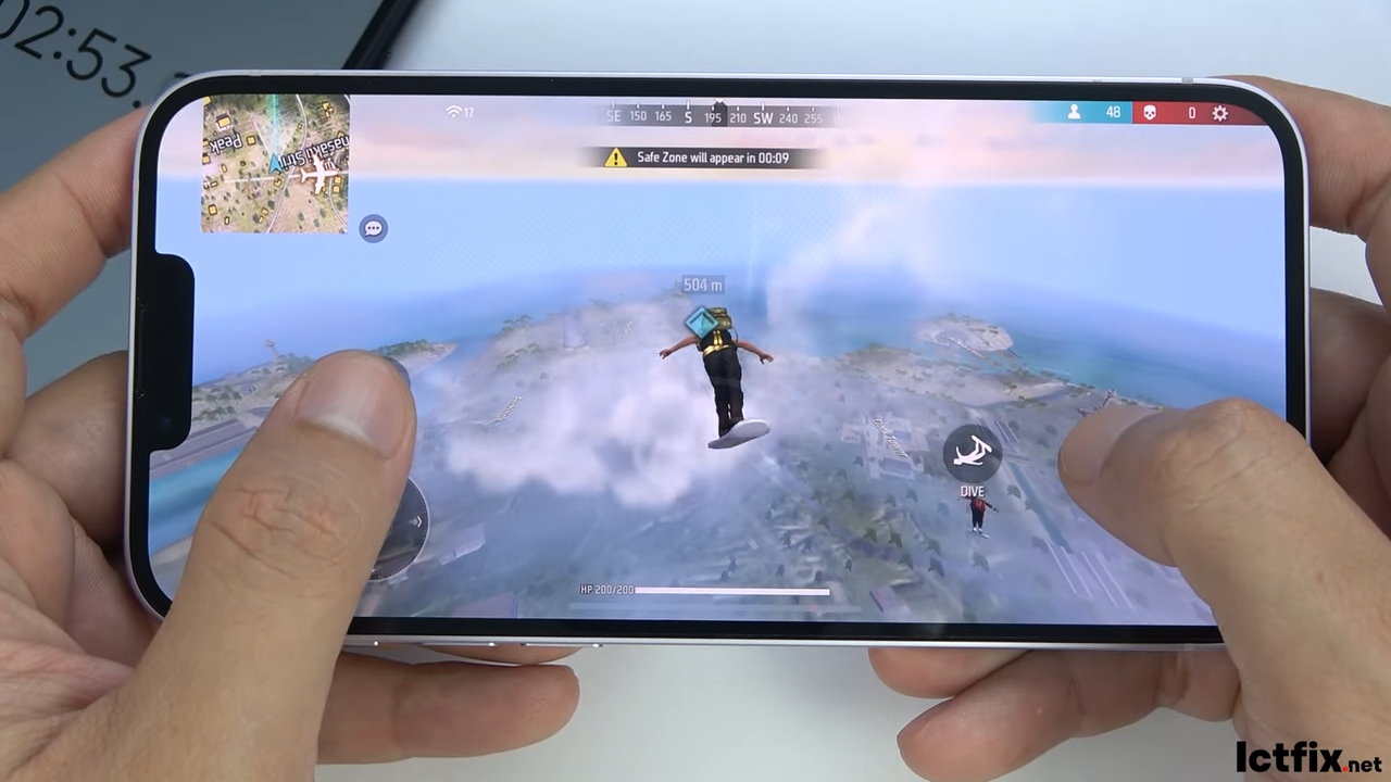 iPhone 14 Pro Max Free Fire Gaming test