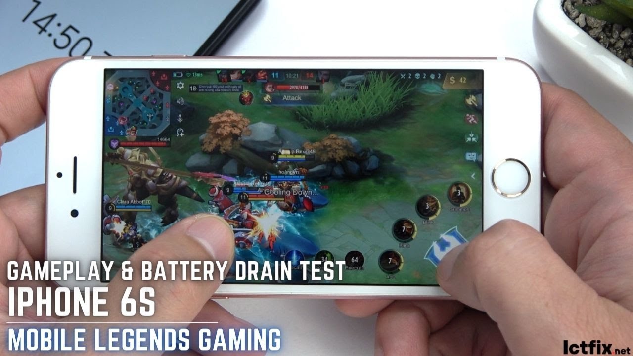 Mobile Legends Ios iPhone 6s Mobile Legends Gaming test | Apple A9 - ICTfix