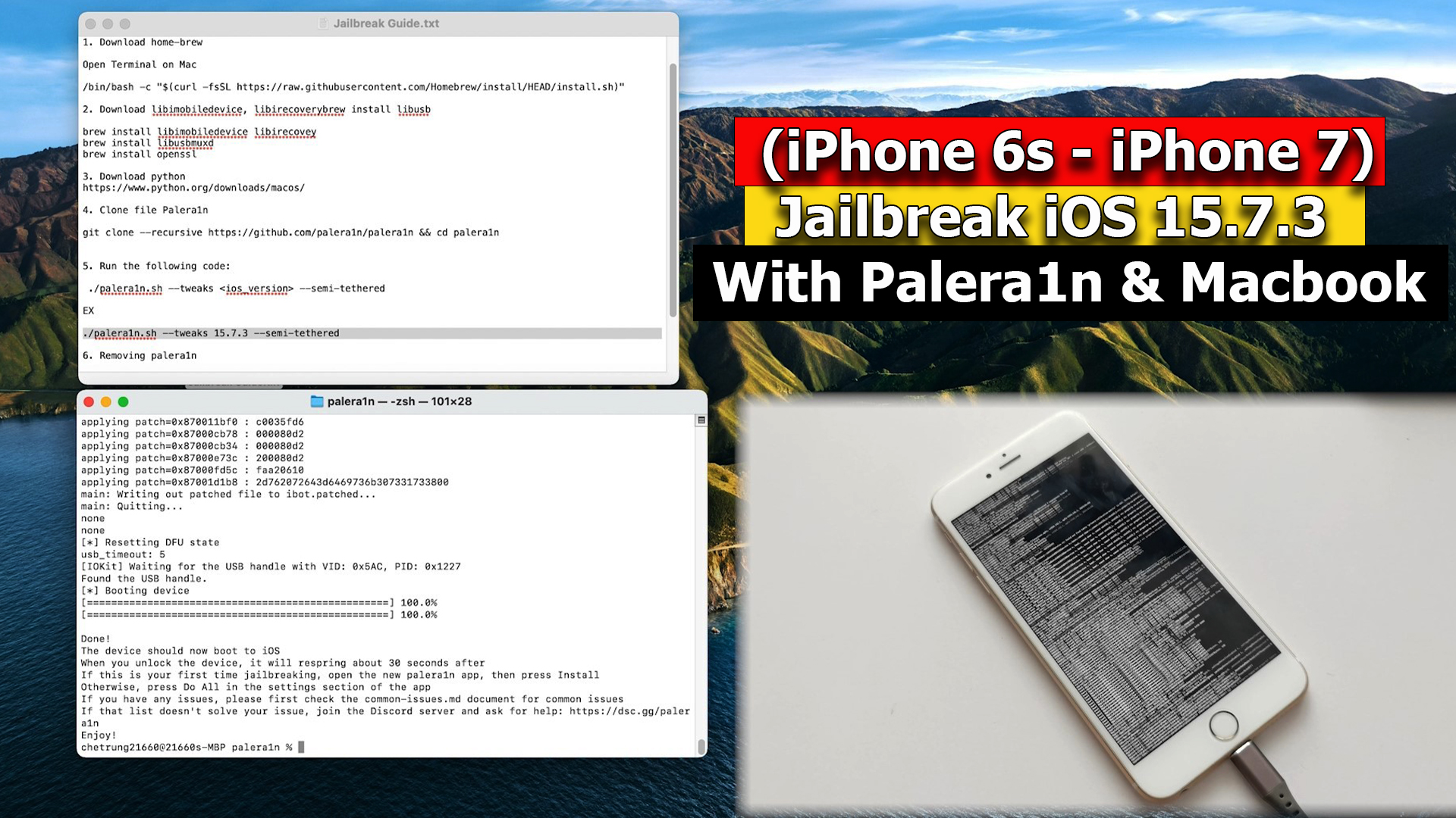 TIME OUT IPHONE 7 İOS 15.7.3 JAILBREAK · Issue #2347 · checkra1n/BugTracker  · GitHub