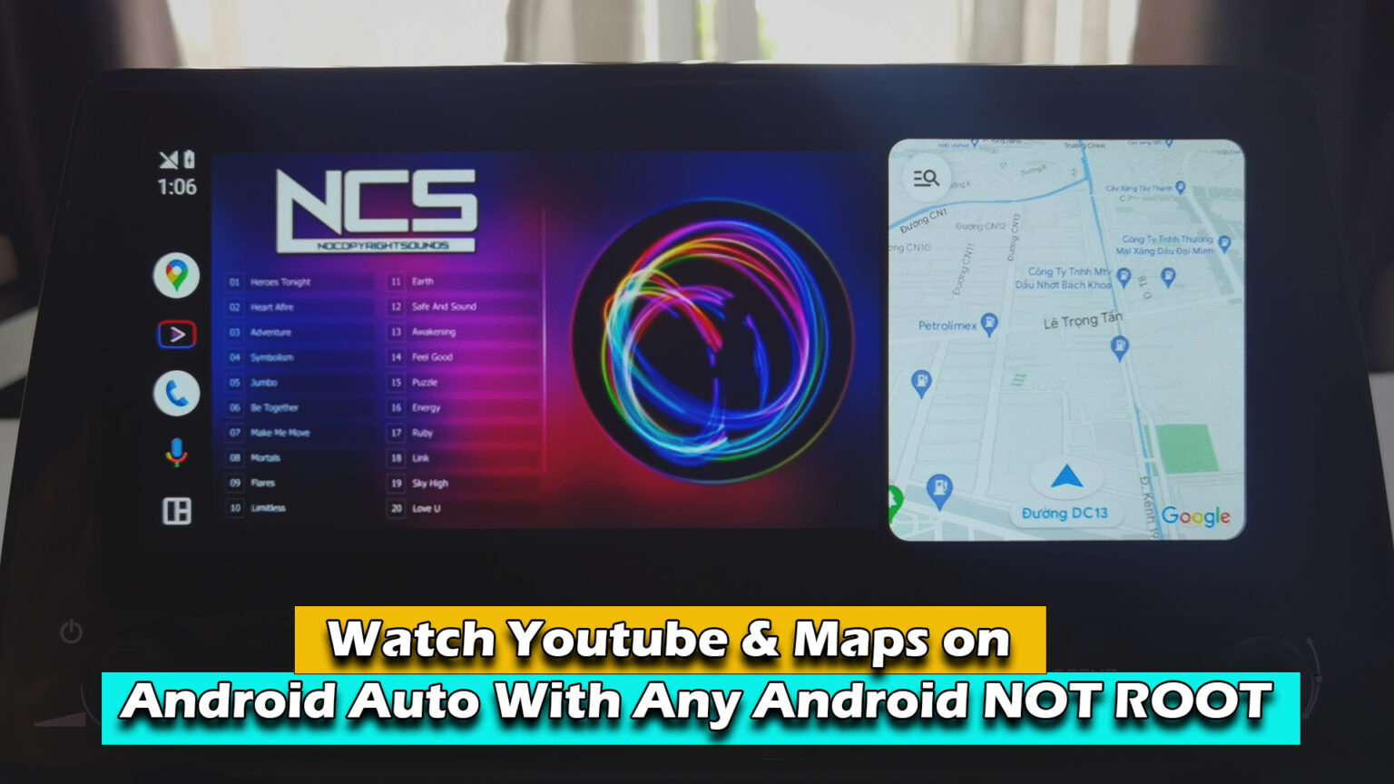 Watch Youtube & Maps on Android Auto With Any Android NOT ROOT - ICTfix