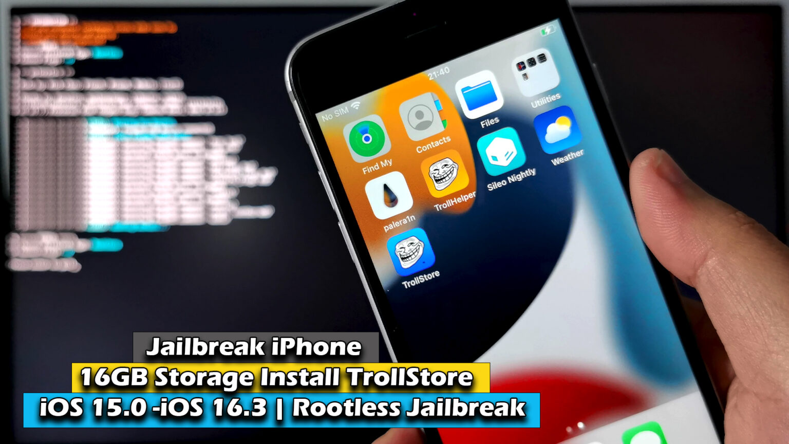 Installing TrollStore on iPhone with TrollHelperOTA