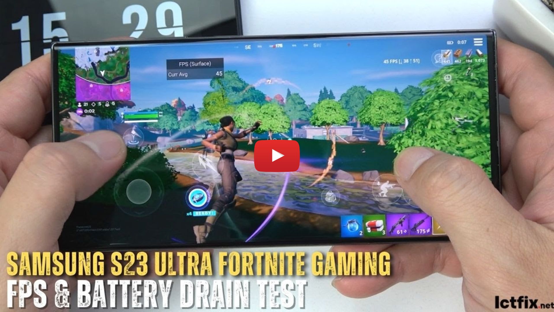 Samsung Galaxy S23 Ultra Fortnite Gaming Test ICTfix