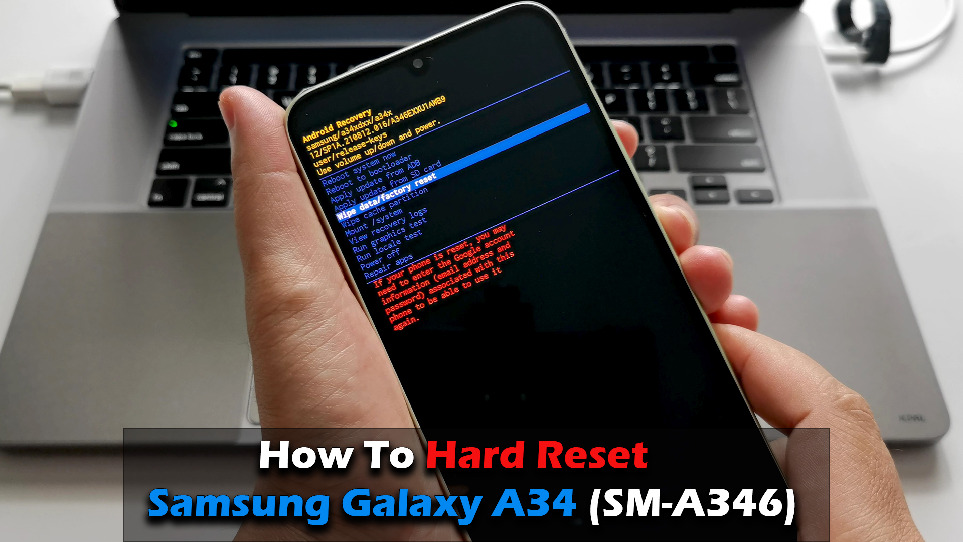 How To Hard Reset Samsung Galaxy A34 (SM-A346) - ICTfix