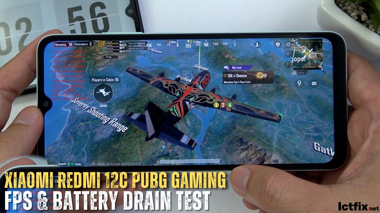 Xiaomi Redmi 12C PUBG Mobile Gaming test | Helio G85, 4GB RAM - ICTfix