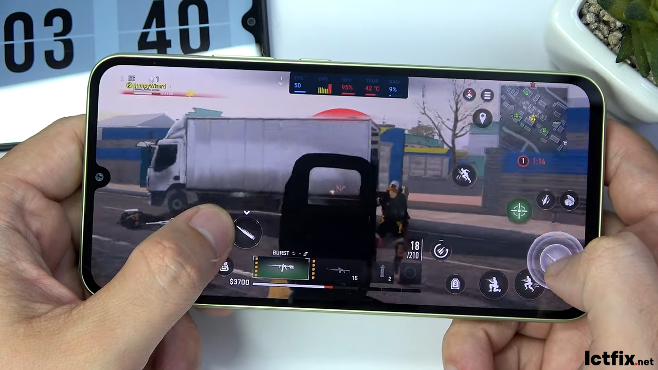 Samsung Galaxy A34 Call of Duty Warzone Gaming test