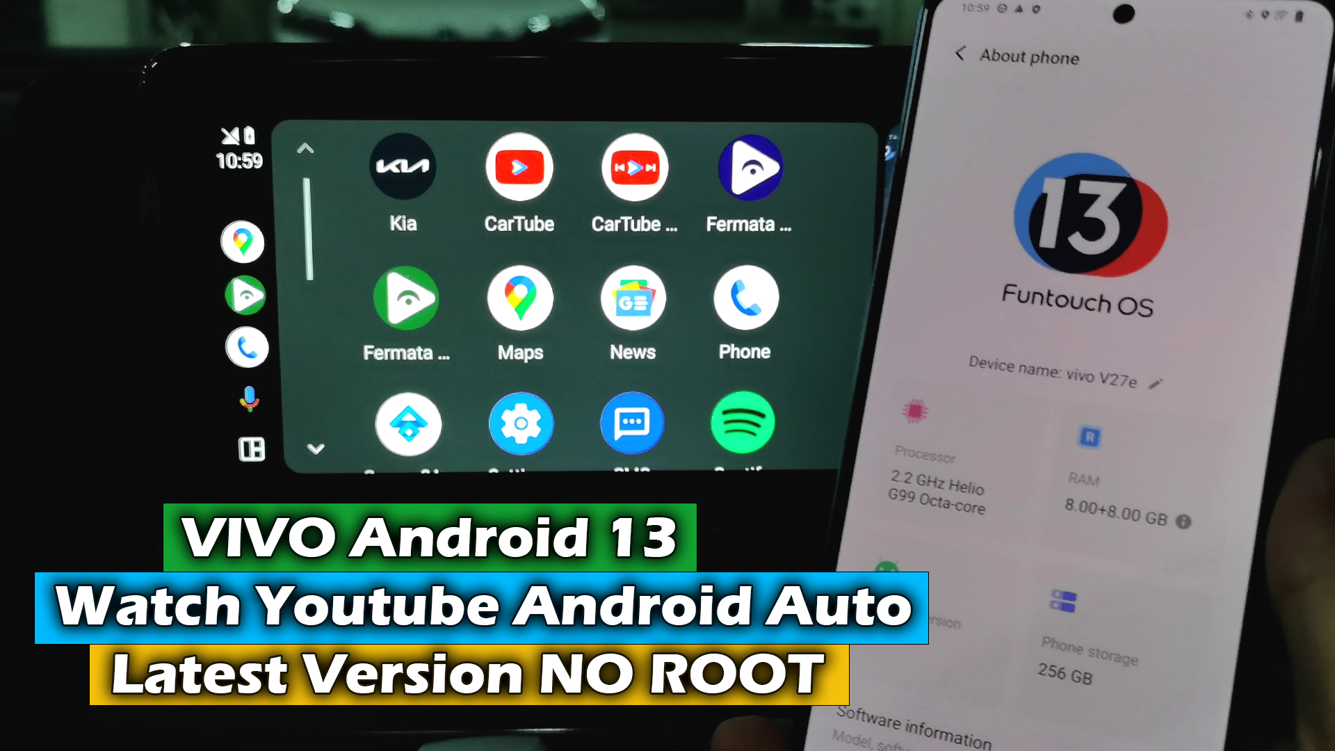 VIVO Android 13 - Watch Youtube On Android Auto Latest Version NO ROOT -  ICTfix