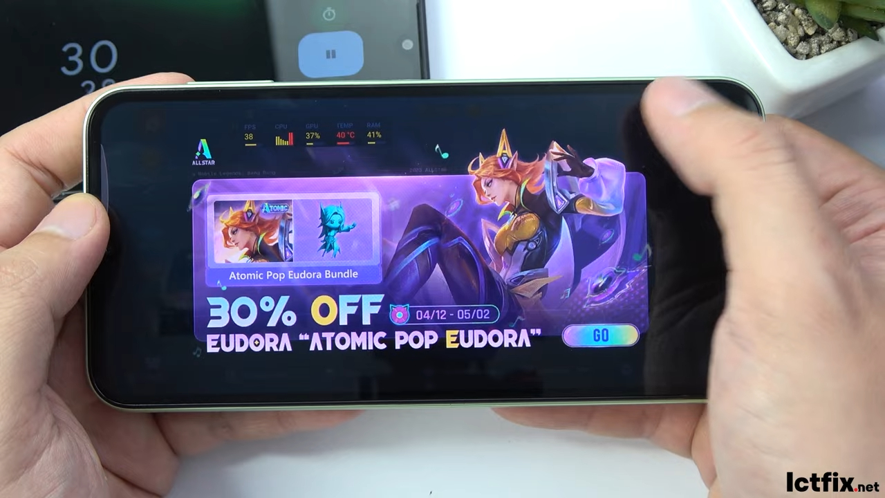 Samsung Galaxy A24 Mobile Legends Gaming test 