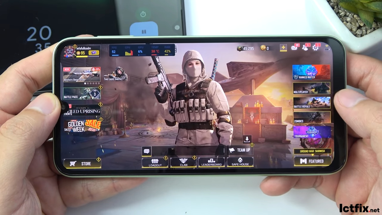 Samsung Galaxy A24 Call of Duty Mobile Gaming test 