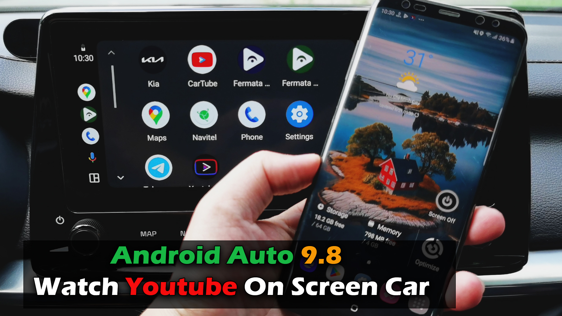 Android Auto 9.8 Watch Youtube On Screen Car NOT ROOT ICTfix