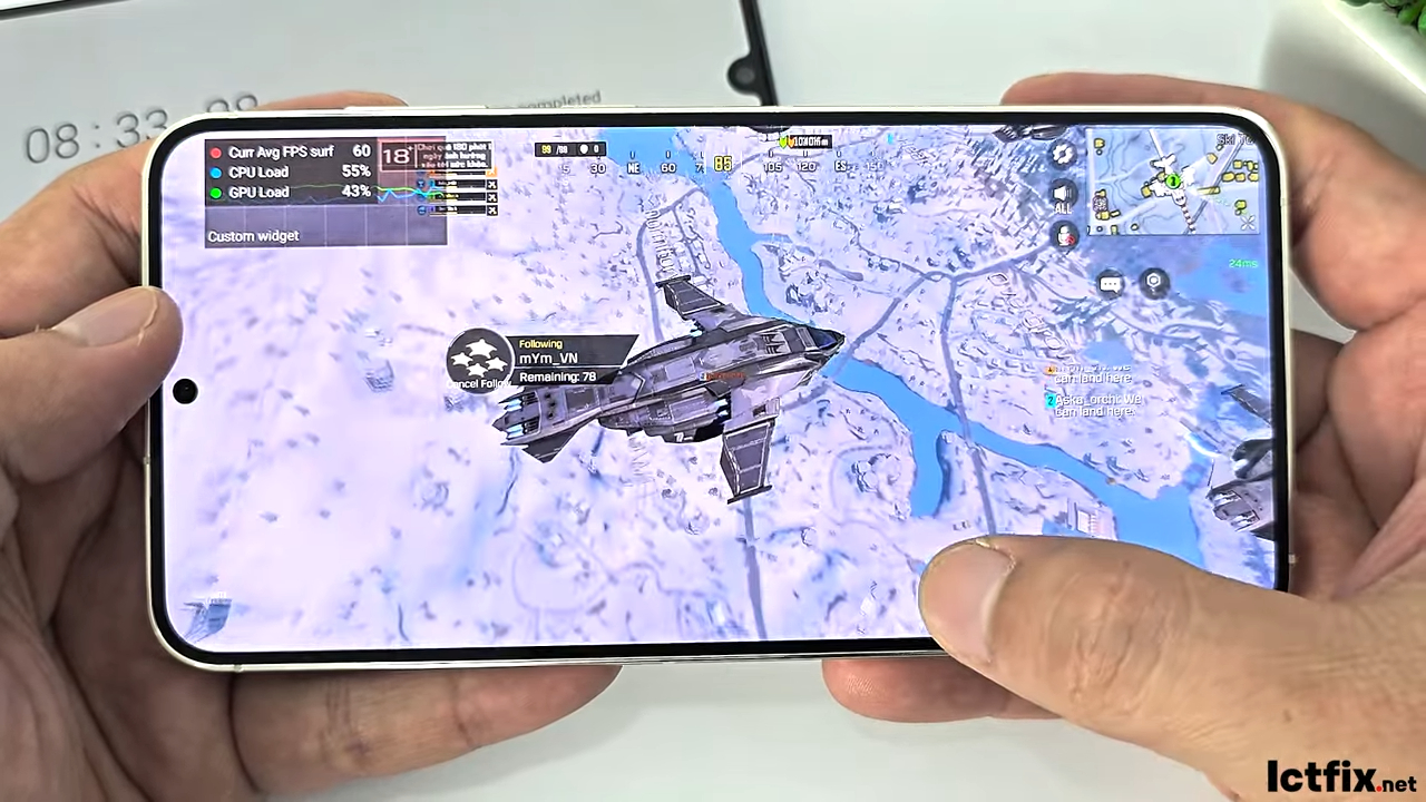 Samsung Galaxy S23 Plus Call of Duty Mobile Gaming test