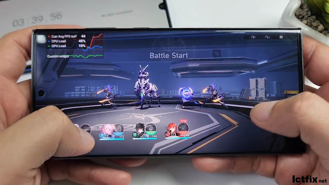 Samsung Galaxy S23 Ultra Honkai: Star Rail Gaming test