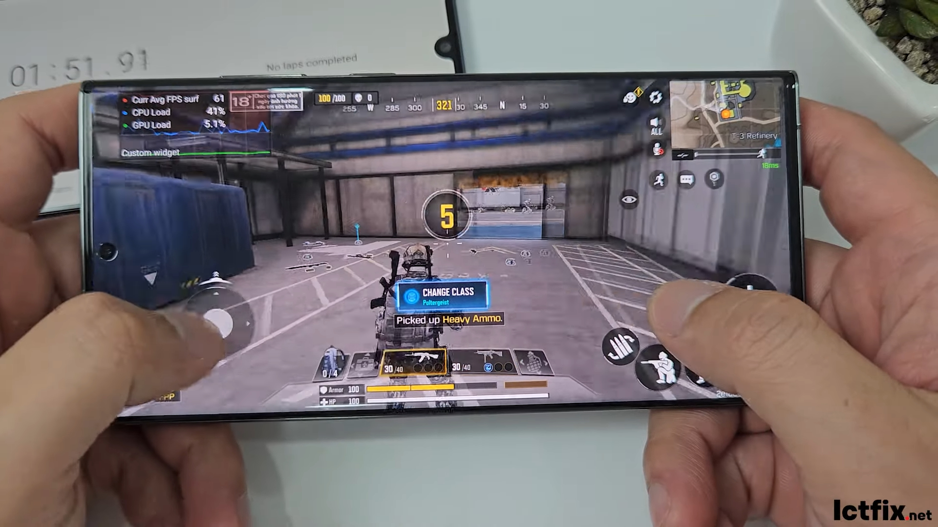 Samsung Galaxy S23 Ultra Call of Duty Mobile Gaming test