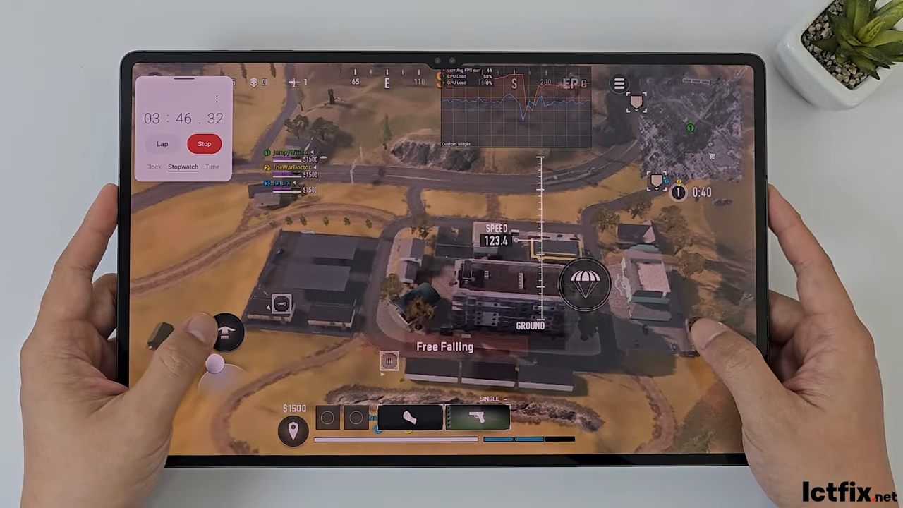 Samsung Galaxy Tab S9 Ultra Call of duty Warzone Gaming test