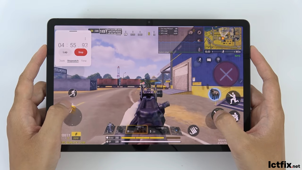 Samsung Tab S9 Call of Duty Mobile Gaming test