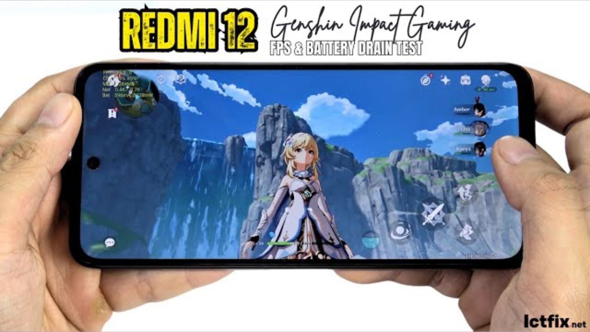 Xiaomi Redmi Note 12s Fortnite Gaming test - ICTfix