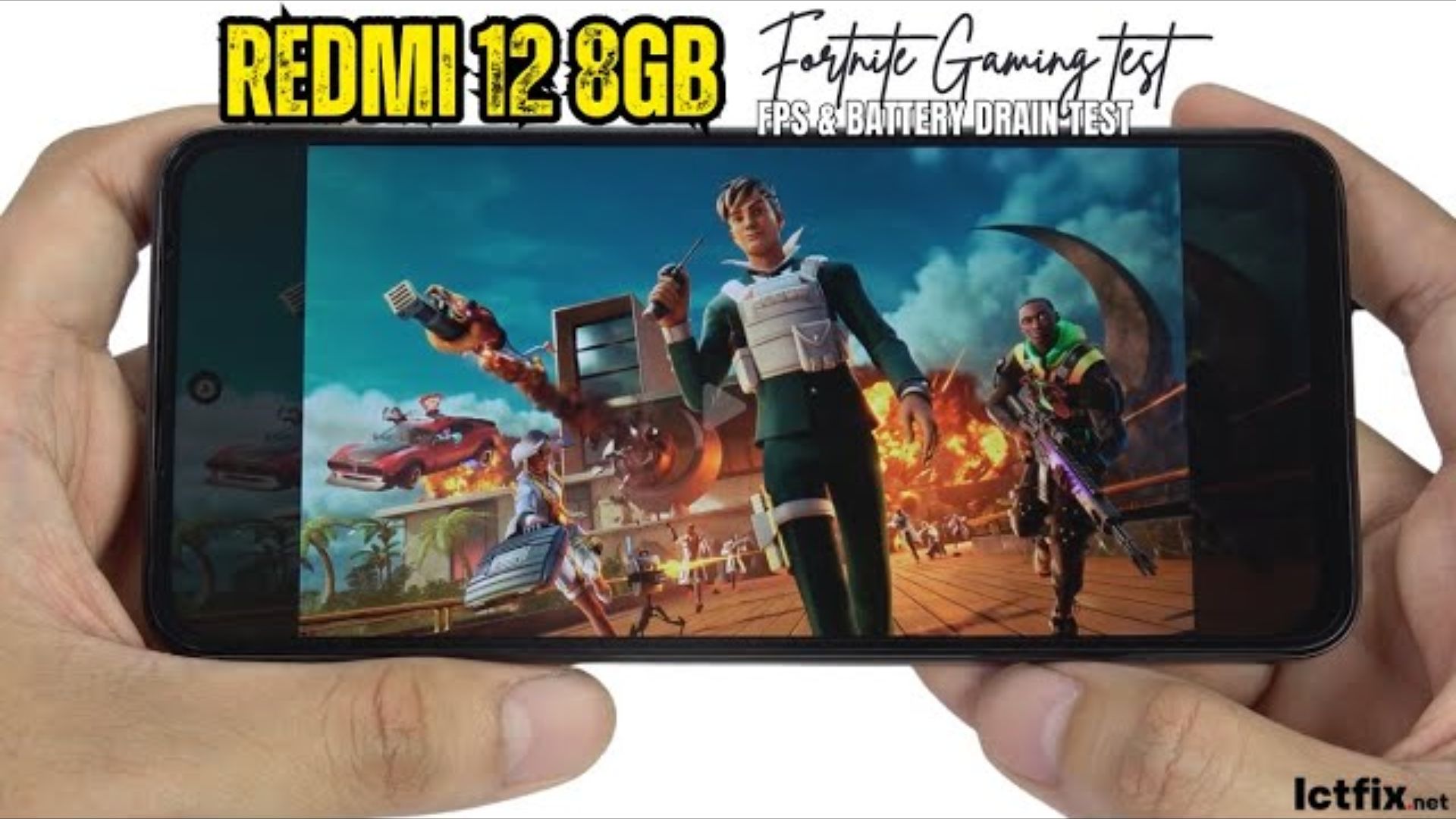 Xiaomi Redmi Note 12s Fortnite Gaming test - ICTfix