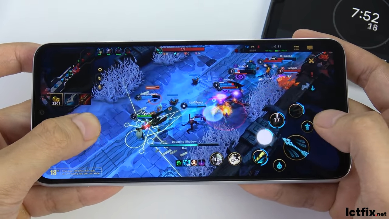 Samsung Galaxy A05s Wild Rift Gaming test 