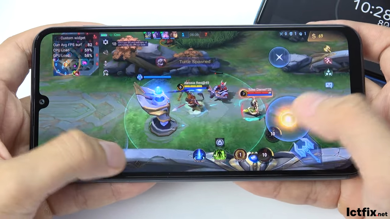 Samsung Galaxy M34 Mobile Legends Gaming test