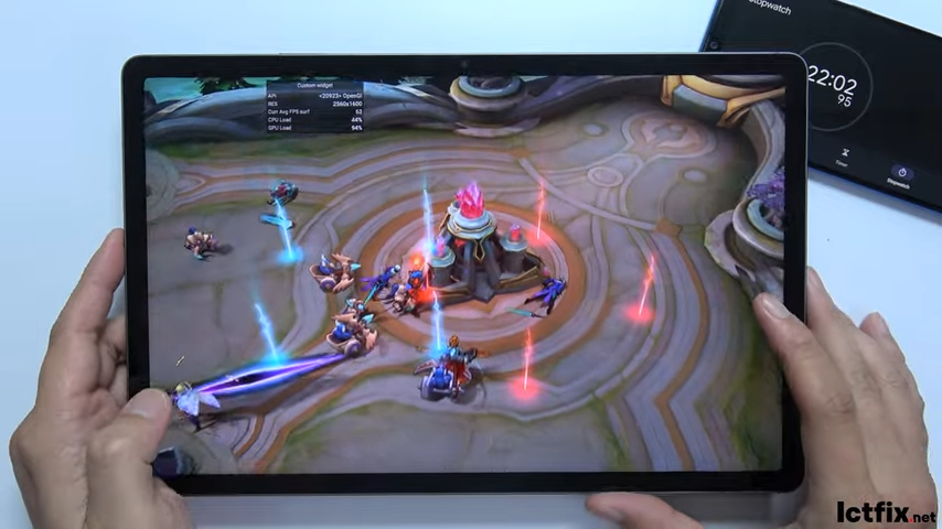 Samsung Galaxy Tab S9 FE Plus Mobile Legends Gaming test 