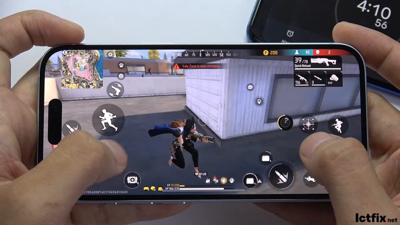 iPhone 15 Free Fire Gaming test