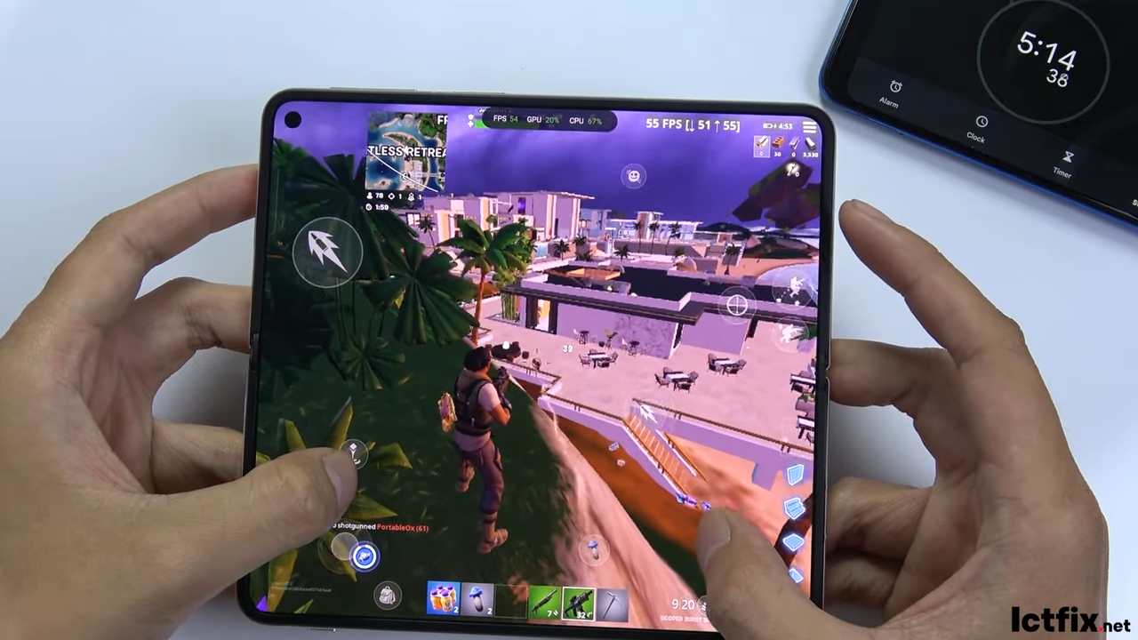 Oppo Find N3 Fortnite Mobile Gaming test