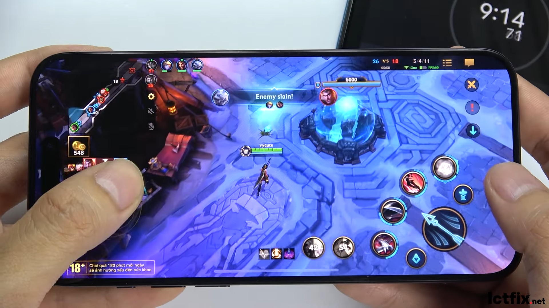 iPhone 15 Pro Max League of Legends Mobile Wild Rift Gaming test 