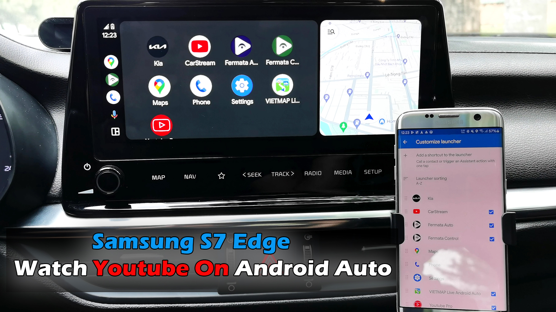 Samsung Galaxy S7 Edge Watch Youtube On Android Auto ICTfix