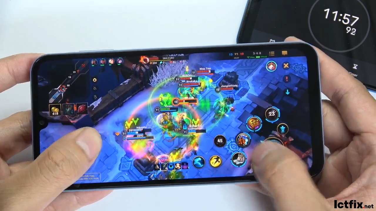 Samsung Galaxy A15 League of Legends Mobile Wild Rift Gaming test 