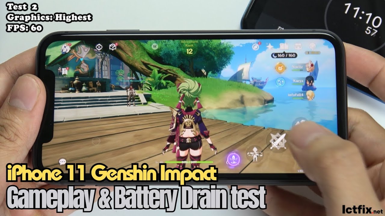 iPhone 11 Genshin Impact Gaming test - ICTfix