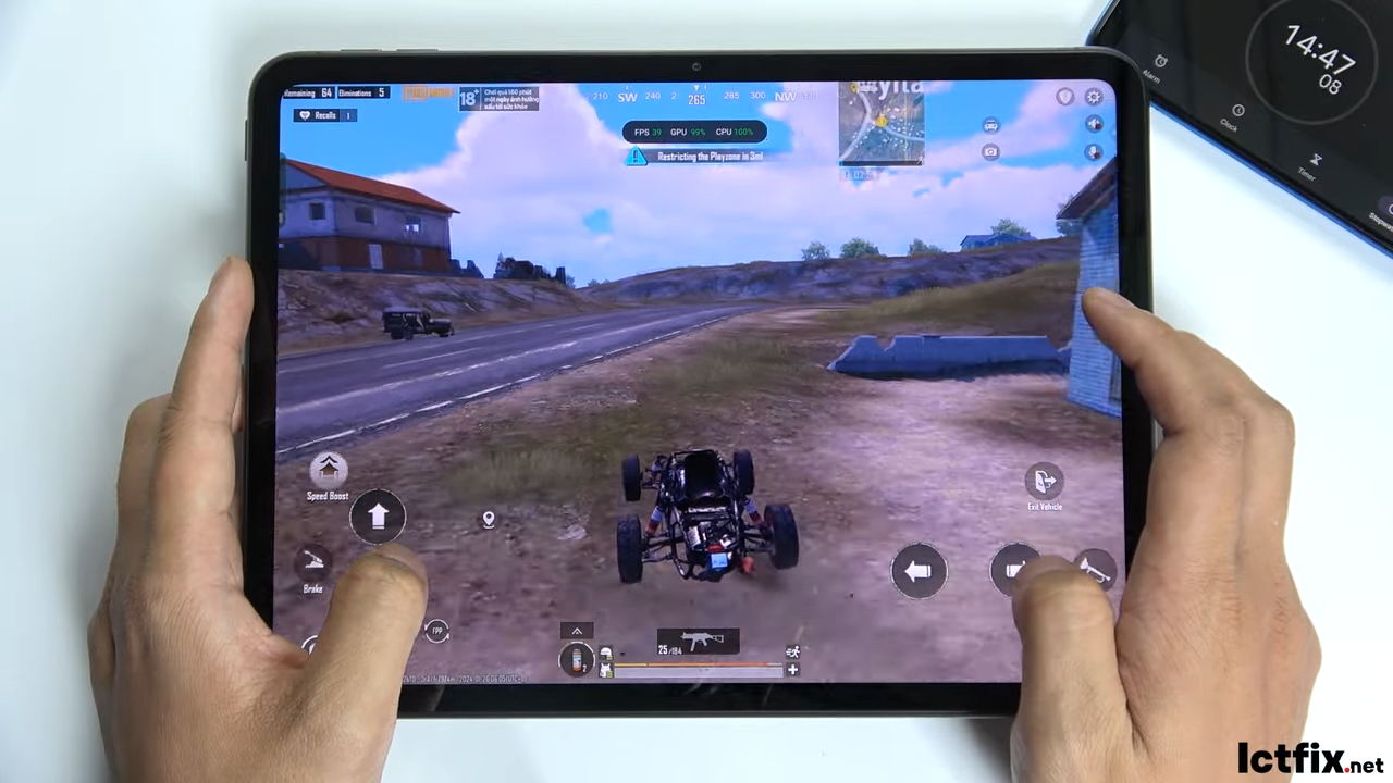 Oppo Pad Neo PUBG Mobile Gaming test 