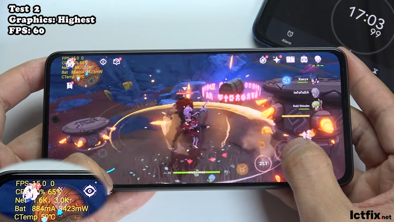 Xiaomi Redmi Note 13 Genshin Impact Gaming test