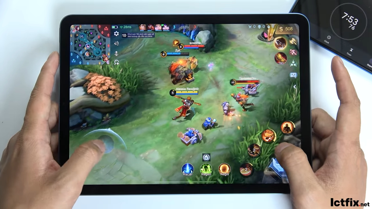 iPad Air 5 Mobile Legends Gaming test 