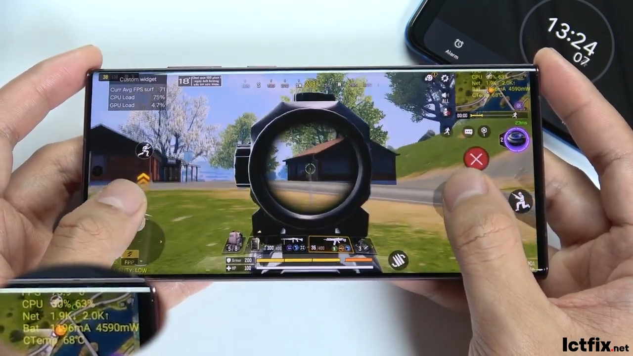 Samsung Galaxy S22 Ultra Call of Duty Mobile Gaming test 