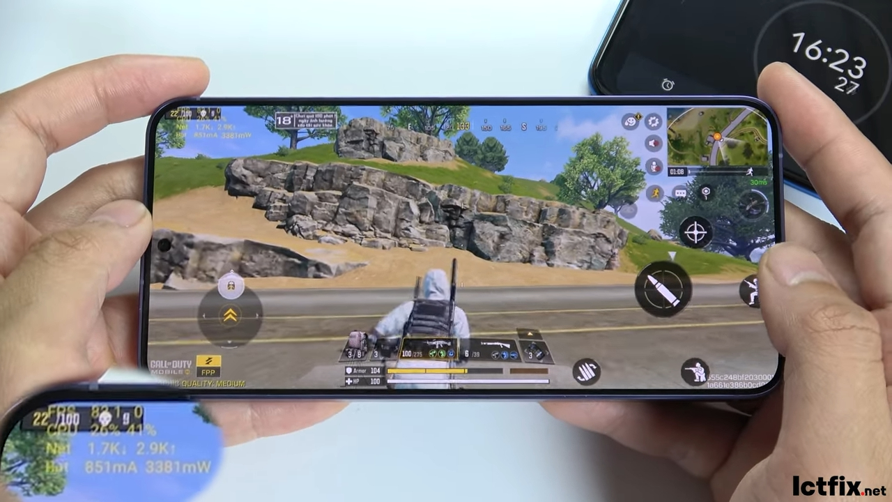 Samsung Galaxy S24 Plus Call of Duty Mobile Gaming test 