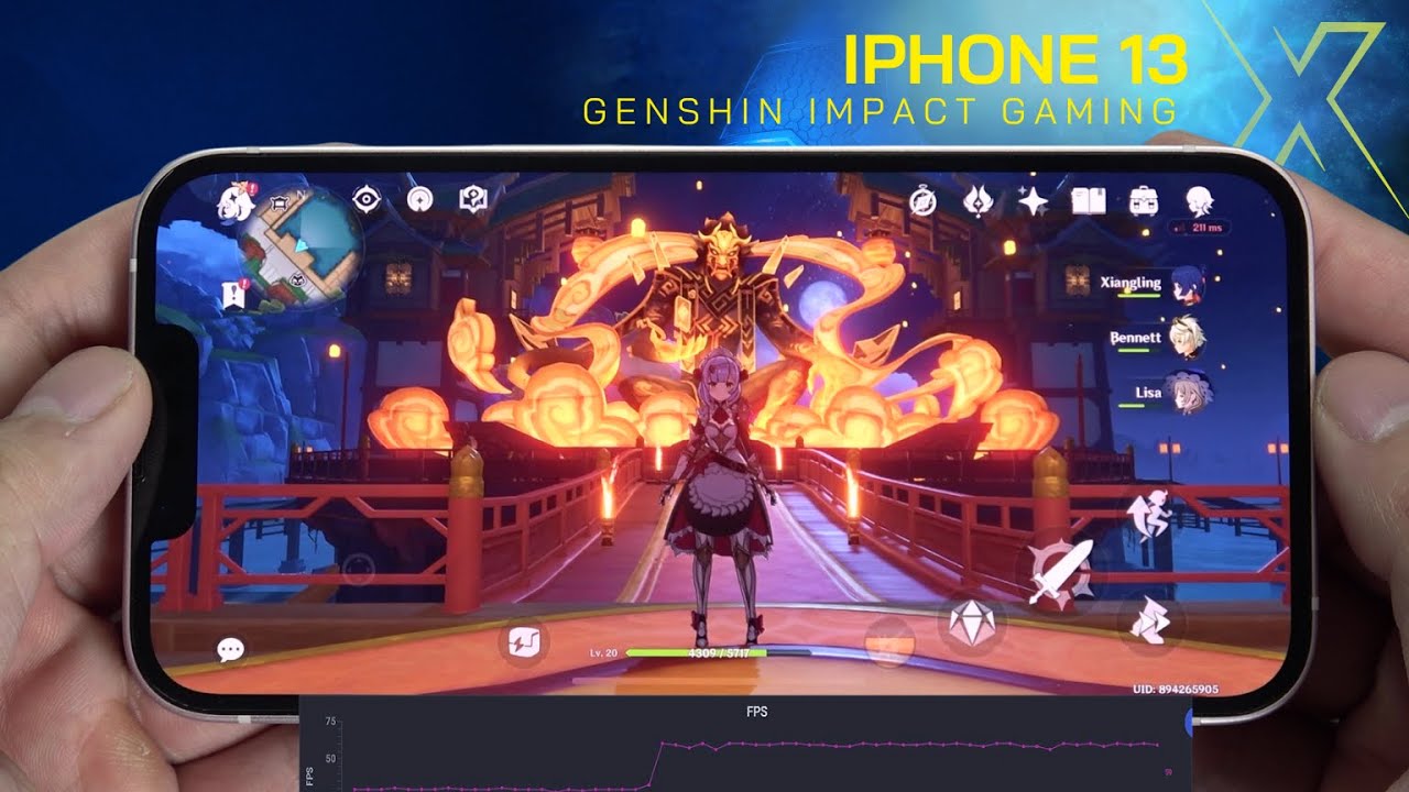 iPhone 13 Genshin Impact Gaming test New Update 2024 - ICTfix