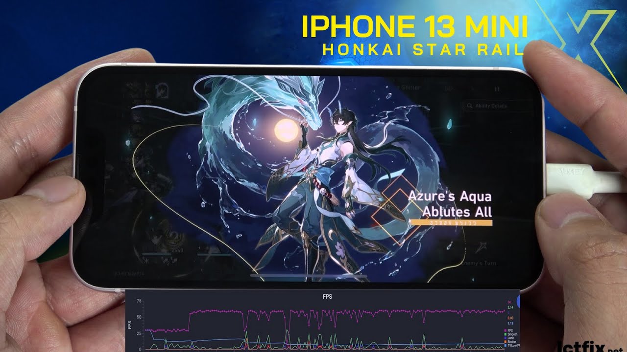 iPhone 13 Mini Honkai Star Rail Gaming test Gaming test - ICTfix