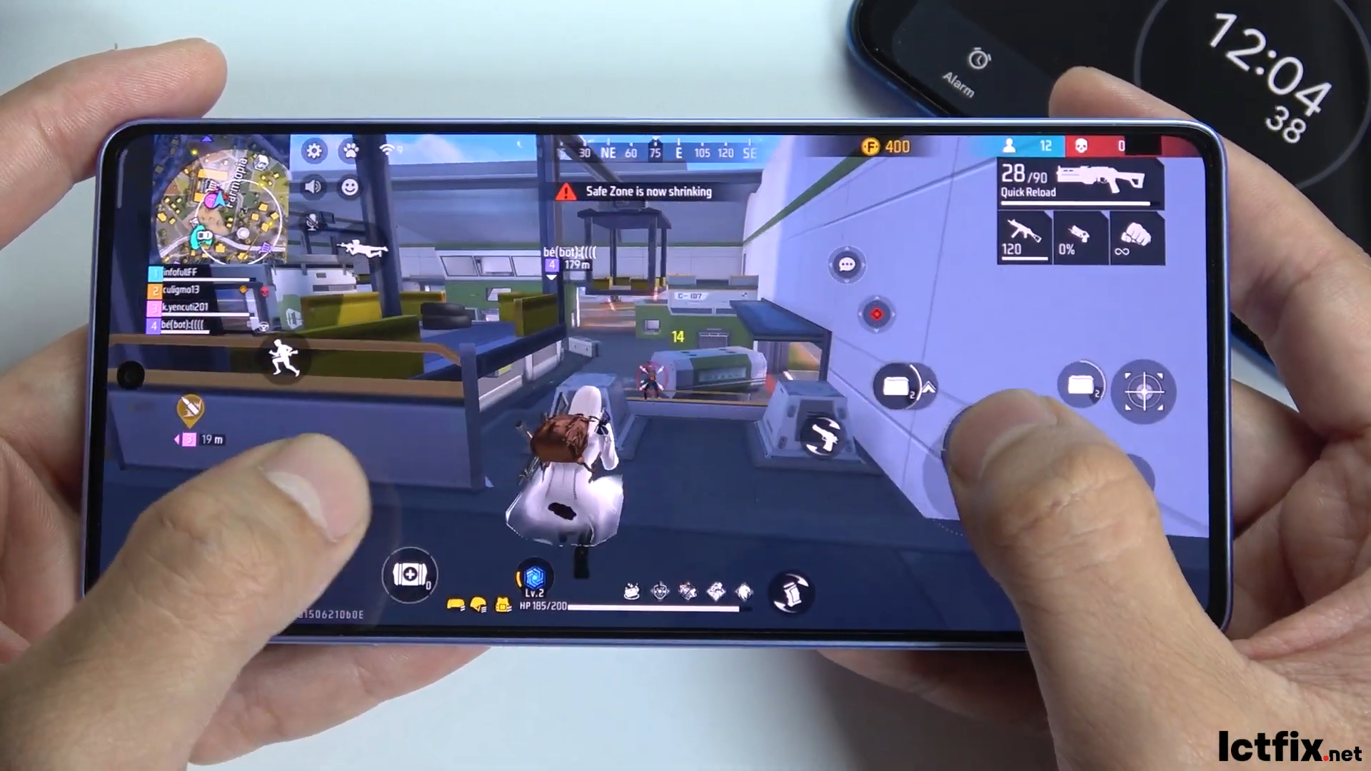 Redmi Note 13 Pro 4G Free Fire Mobile Gaming test