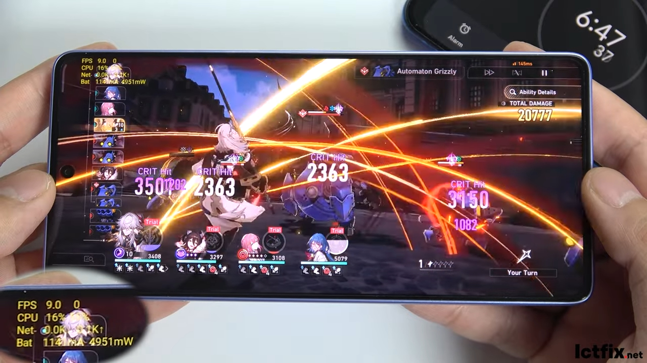 Redmi Note 13 Pro 4G Honkai Star Rail Gaming test