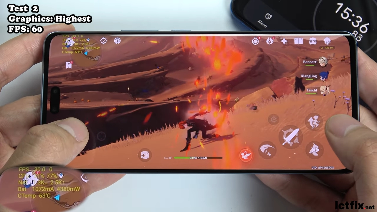Xiaomi 13 Lite Genshin Impact Gaming test 