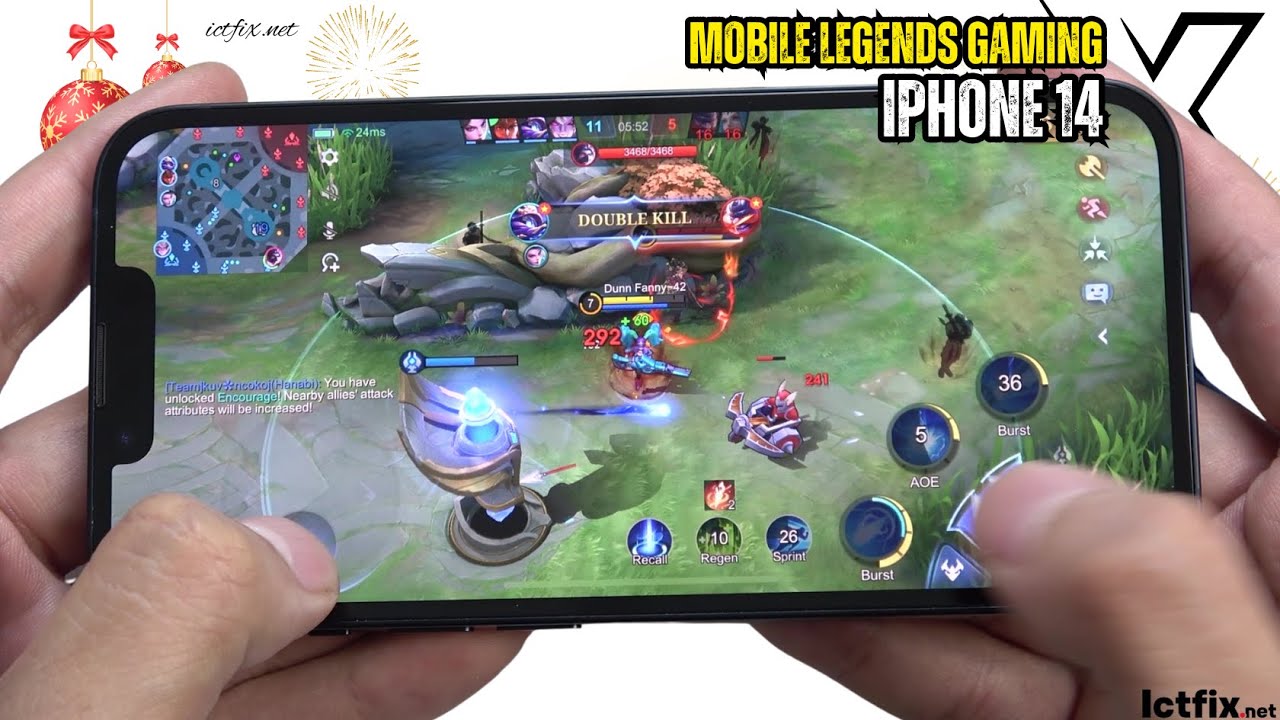 Mobile Legends Ios iPhone 14 Mobile Legends Gaming test Update 2024 | Apple A15 Bionic ...