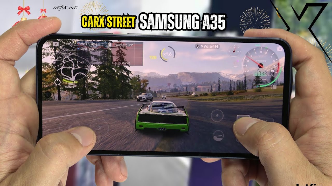 Samsung Galaxy A35 CarX Street Gaming test | Exynos 1380, 120Hz Display -  ICTfix