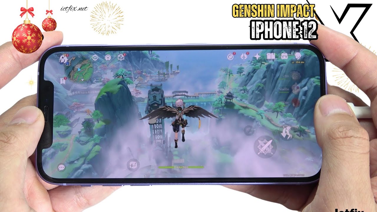 iPhone 12 Genshin Impact Gaming test Update 2024 | Apple A14 Bionic - ICTfix