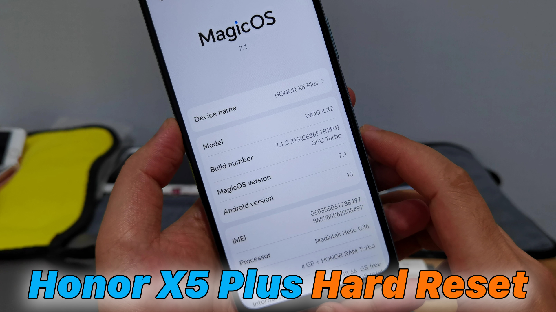 Honor X5 Plus Remove Screen Lock (Hard Reset) - ICTfix