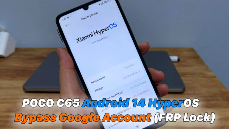 POCO C65 Android 14 HyperOS - Bypass Google Account (FRP Lock) - ICTfix