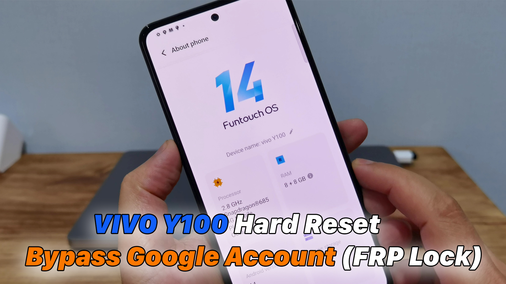 Vivo Y100 Remove Screen Lock (hard Reset) - Bypass Google Account (frp 