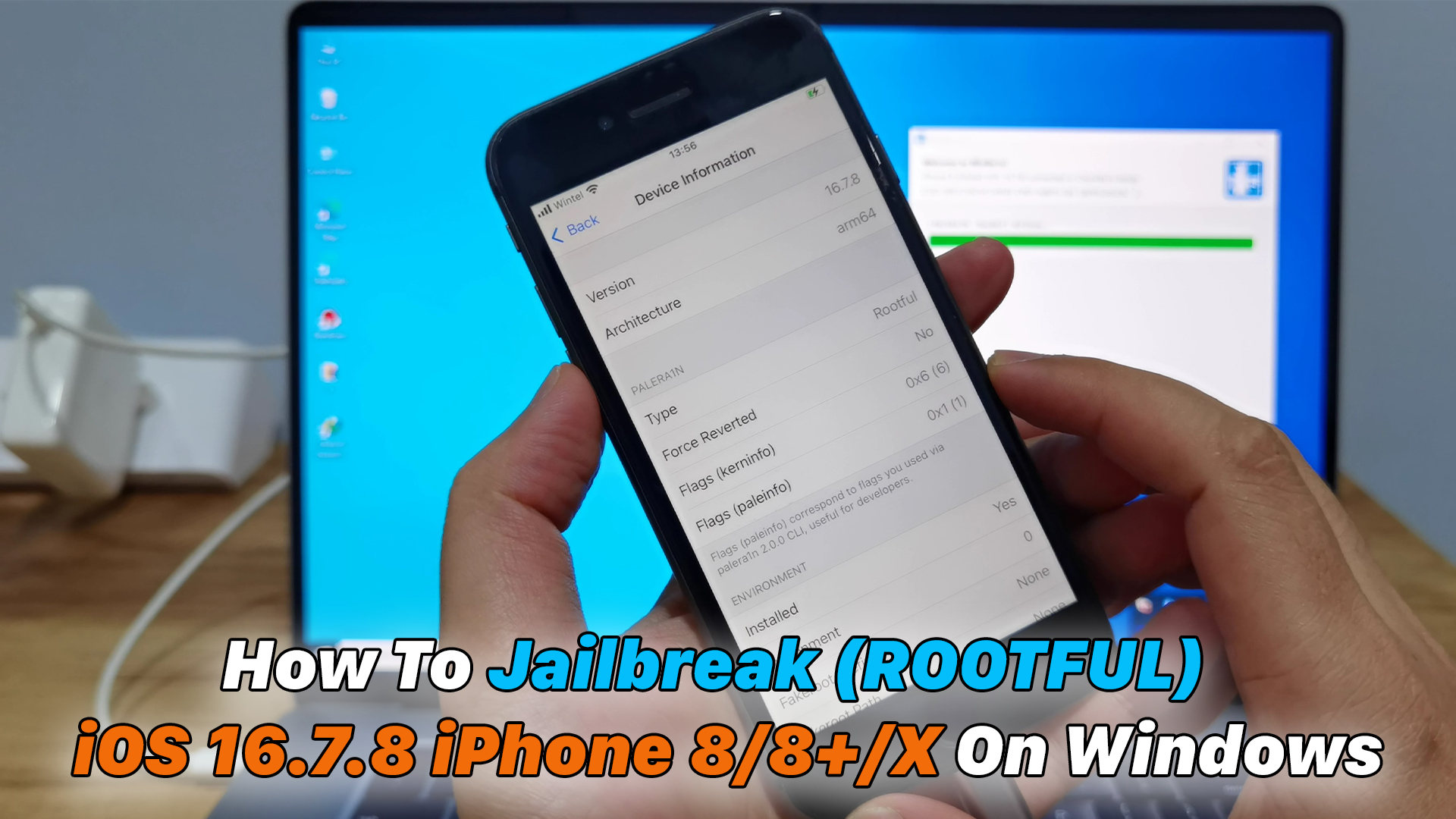 How To Jailbreak Rootful Ios 16 7 8 Iphone 8 8 X On Windows Ictfix