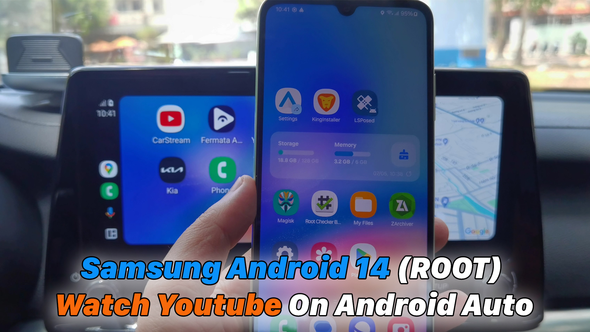 Samsung Android 14 ROOT - Watch Youtube On Android Auto - ICTfix