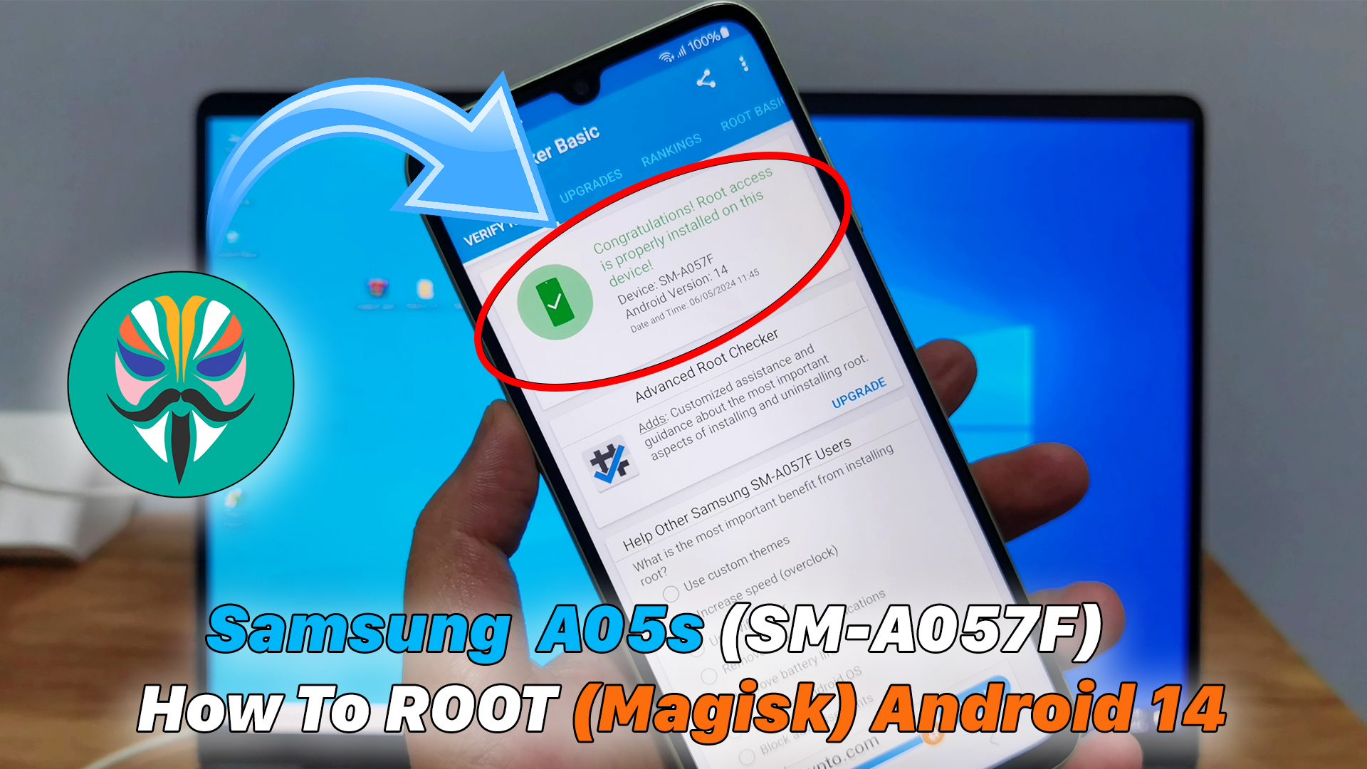 Samsung Galaxy A05s (SM-A057F) - How To ROOT (Magisk) Android 14 - ICTfix