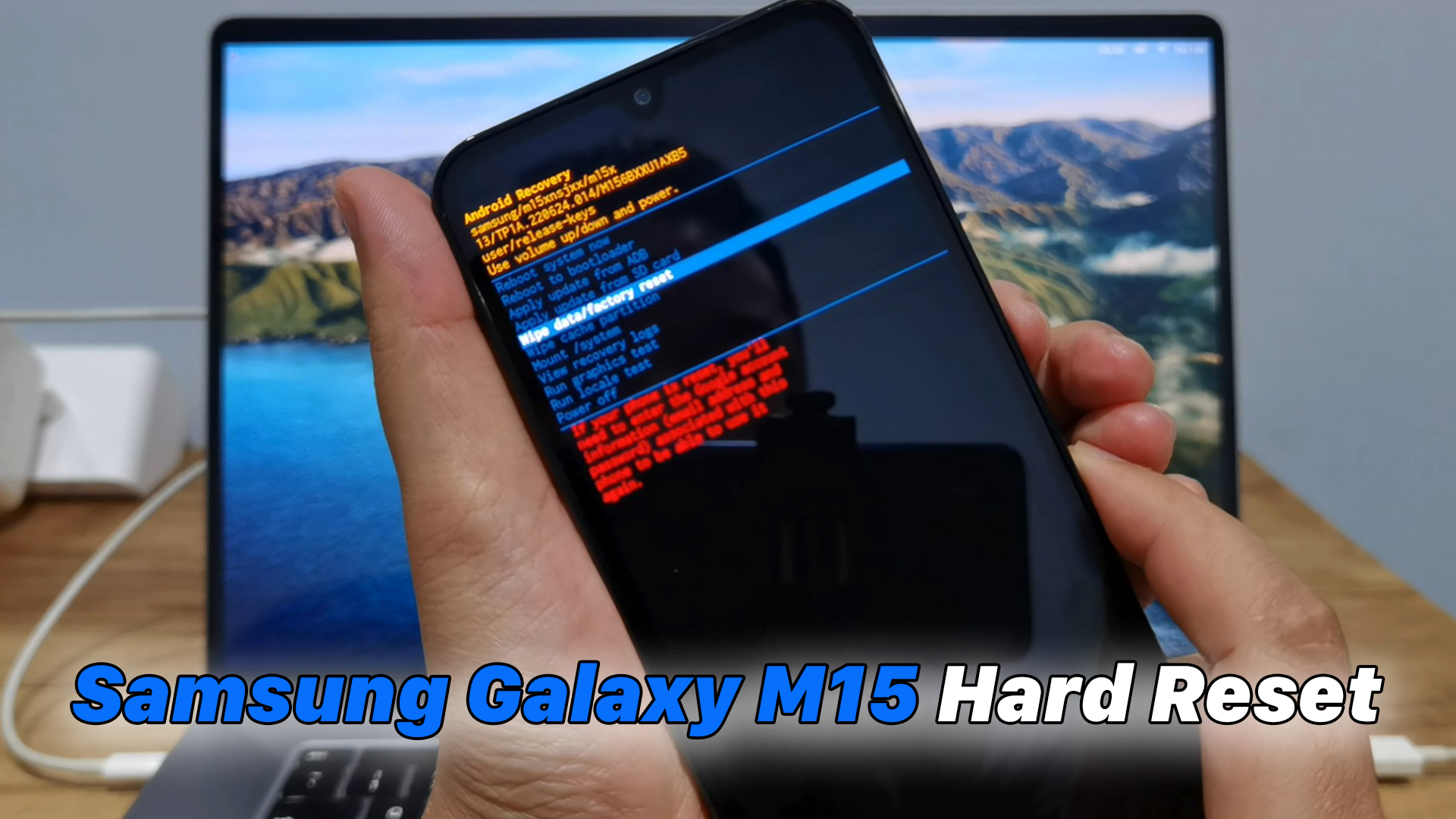 Samsung Galaxy M15 (SM-M156B) - How To Hard Reset - ICTfix